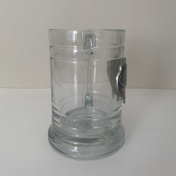 New York Giants NFL Beer Mug Clear Glass CH Engraved Initials Things Remembered - Picture 4 of 11